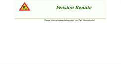 Desktop Screenshot of pension-renate-kreischa.de